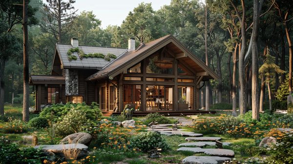 Construisez votre maison en bois plain-pied idéale