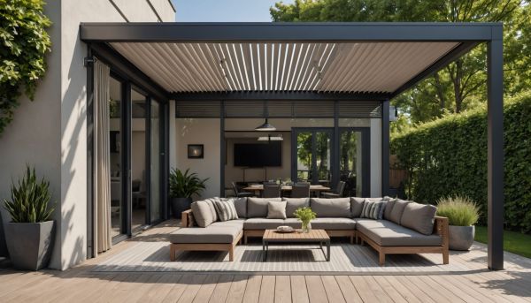Personnalisation de votre pergola bioclimatique avec stores latéraux